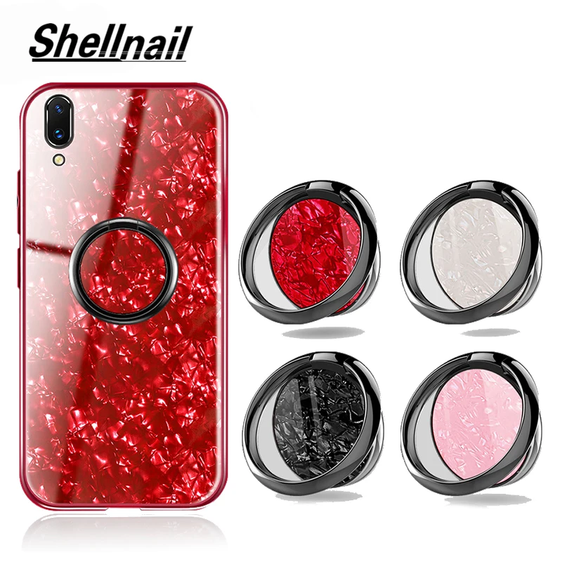 SHELLNAIL круглый палец кольцо мобильный телефон подставка GPS держатель для iPhone X Samsung