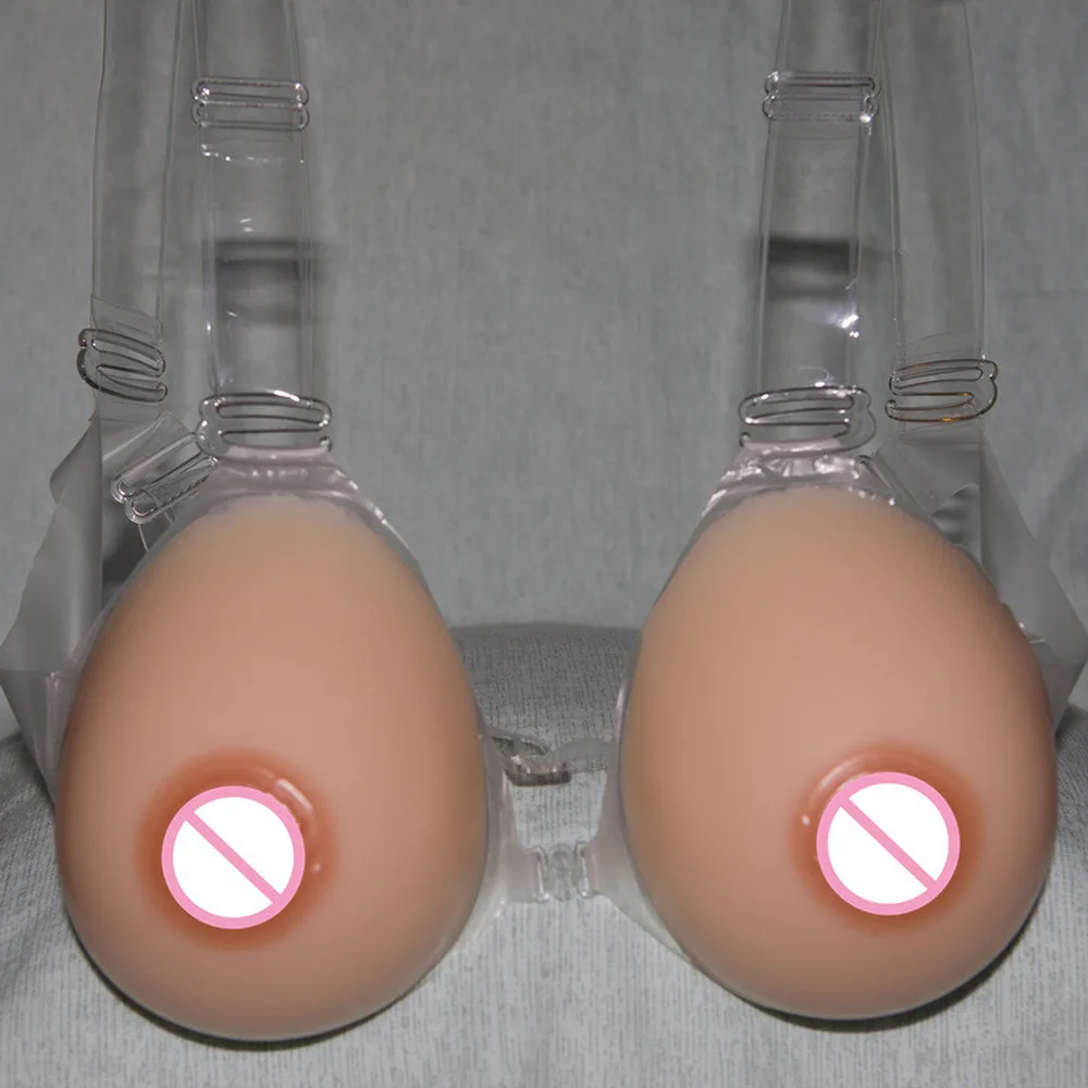 

D-G Cup 1200-1800G Fake Shape of Artificial False Boobs Realistic Breasts Prosthesis for Men with Straps Sexy Women