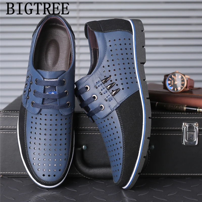 

Mens Casual Shoes Hot Sale Comfortable Leather Shoes Men Venting Hole Fashion Shoes 2024 Big Size 48 Tenis Masculino Ayakkabi