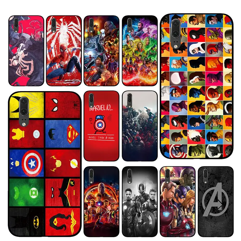 Для marvel avengers hero art Huawei Honor V9 V10 8 9 10 8X 5A 7A 5X Play Lite TPU чехлы для