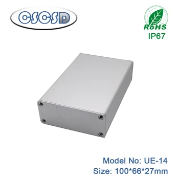 

DIY Aluminum Case Electronic Project PCB Instrument Box metal enclosure box electrical panel boxes by CSCSD 100*66*27mm