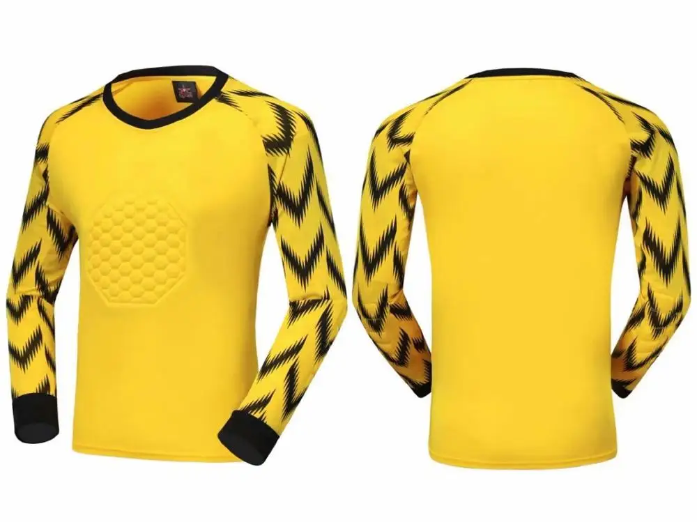 ItemB YELLOW Футбольная голкиперская форма мужской, Футбол Трикотажные изделия наборы дети Футбол вратаря рубашка для голкипера брюки шорты размер от s до 3XL - Цвет: ItemB YELLOW