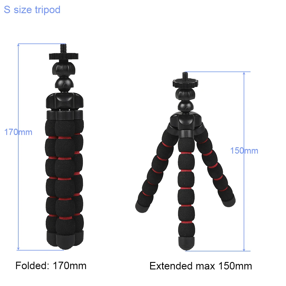 Аксессуары для камеры гибкий губчатый штатив Осьминог для Canon/Nikon/sony Go pro 7 6 5H9R Sj9 Sj8 pro DJI Осмо экшн мобильного телефона