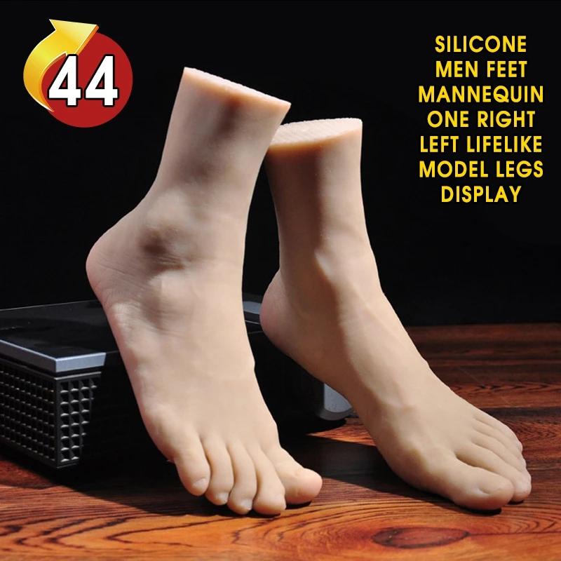 Pieds En Silicone Réalistes Taille Réelle - Pour Exposition Bijoux, Chaussettes, Manucure - Pieds Mannequin Gauche+droit - Cyberskin Sans Toxine