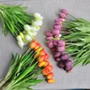 5pcs/Bouquet New Silicone Tulip Artificial Flower 40cm Real Touch Fake Plant B For Wedding Decoration Home Garen Acceeeories 1