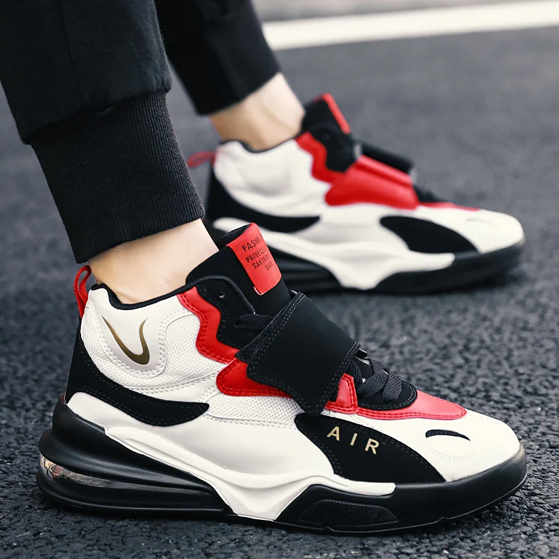 

Le mu Air Cushion MEN'S Shoes Autumn Sports Footwear 2019 New Style High Shoes Men Korean-style Stylish Sneaker Platform Shoes