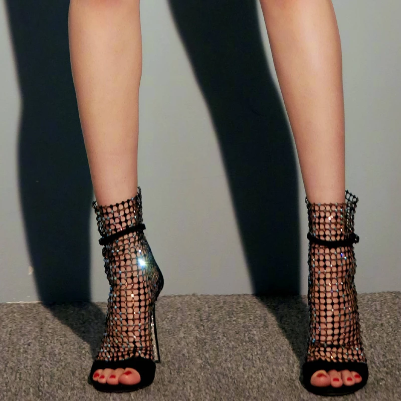 short ankle strap heels