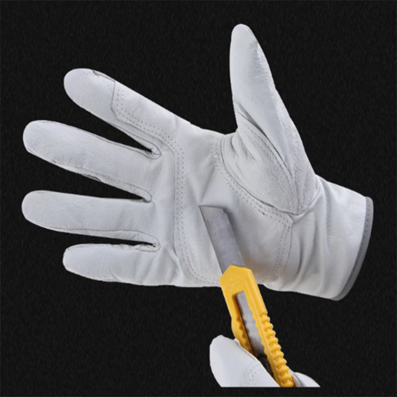 Горячая Распродажа защитные перчатки D Класс ультратонкие кожаные рабочие перчатки