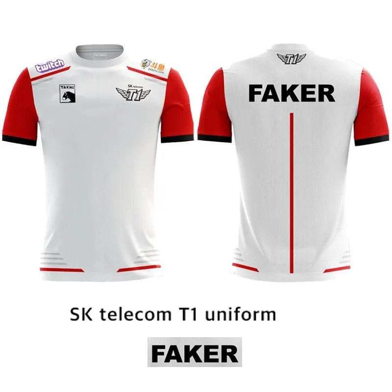 T1ユニフォーム　fakerのネーム付き T1ユニフォーム fakerのネーム付き T1ユニフォーム fakerの