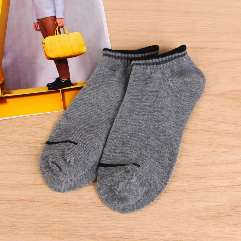 5 пар, летние однотонные короткие носки, деловые повседневные мужские хлопковые носки до щиколотки, носки-башмачки с закрытым носком