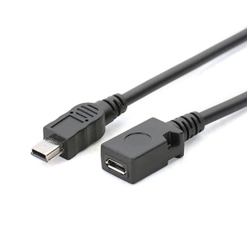 

Micro USB Female to Mini USB Male Adapter Charger Adaptor Converter Cable 13cm R2JB
