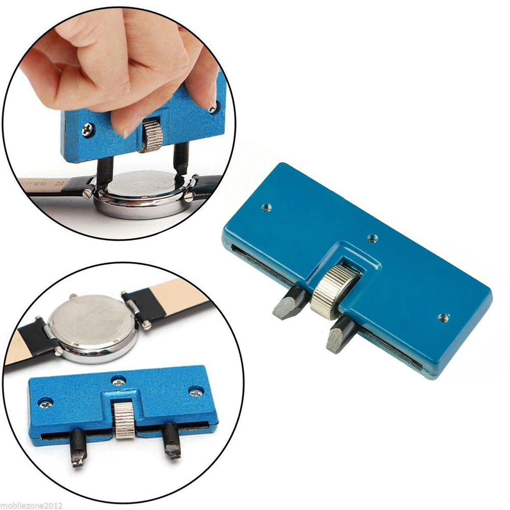 

2 Claw Table Key Watch Rear Cover Open Tool Adjustable Rectangular Remover Wrench Watch Repair Kit Tool
