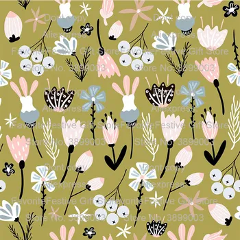 

Fox Printed Baby polyster Cotton Quilting Fabric Cotton Patchwork Tissue for DIY Sewing Bed Sheet Dress making cotton fabric