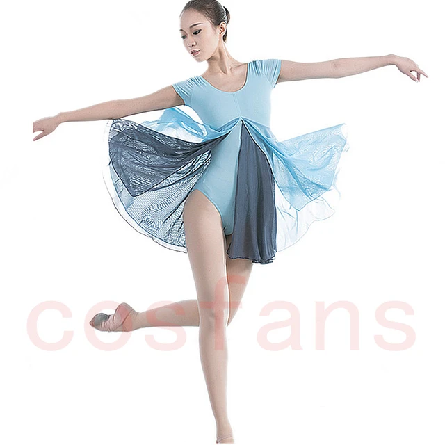 Nominal sacudir calor Vestido de Ballet de baile contemporáneo para adultos, leotardos de manga  corta para mujer, Ropa de baile de malla para gimnasia, rendimiento de  entrenamiento - AliExpress