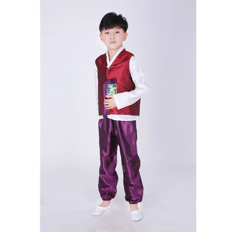 Модная детская одежда в Корейском стиле; традиционные костюмы для мальчиков и девочек; вечерние костюмы с вышивкой в восточном стиле - Цвет: Boy Color11