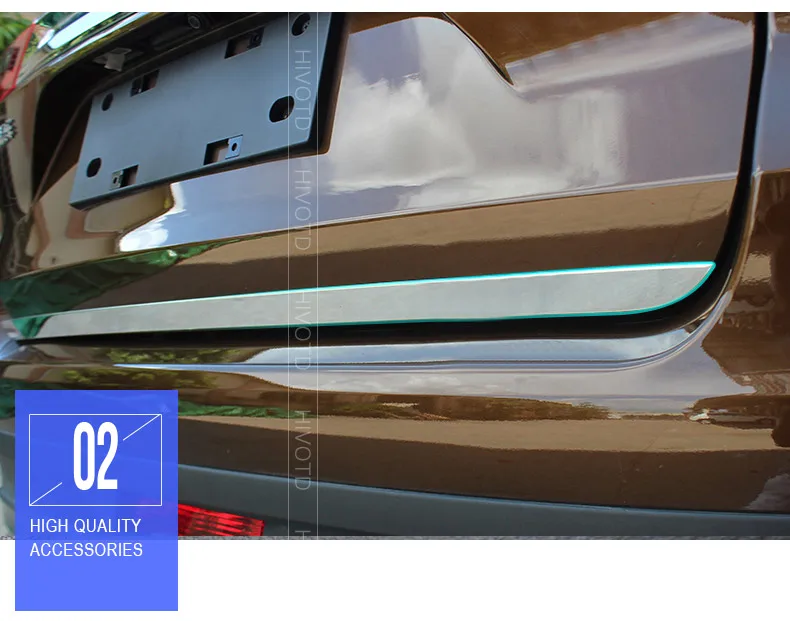 Hivotd для Geely Atlas Emgrand NL-3 Proton X70 Автомобильная задняя дверная полоса отделка АБС хромированная Задняя Крышка багажника Наклейка внешние аксессуары,автотовары аксессуары для авто