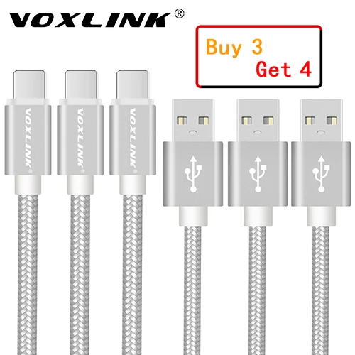 VOXLINK по 3 предмета в комплекте кабель USB 5V 2A 8PIN USB кабель для передачи данных для iPhone X, 8, 8 plus, 6 6s 6plus SE 5S iPad mini 2/3/4/iPad 5 Air iPad кабель для мобильного телефона - Цвет: Silver