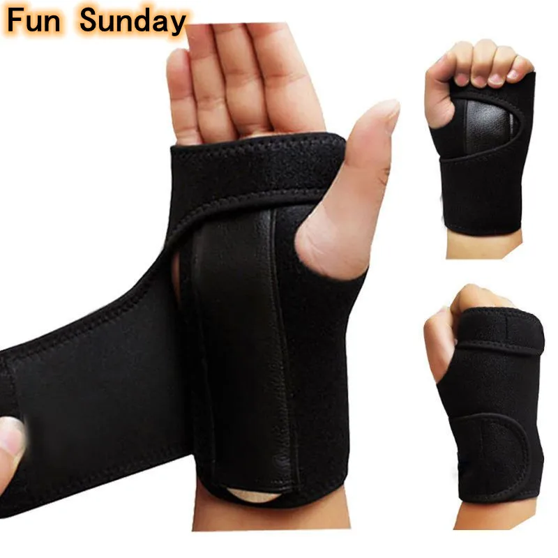 1pc Removable Adjustable Wristband Steel Wrist Brace Support Arthritis Sprain Carpal Tunnel