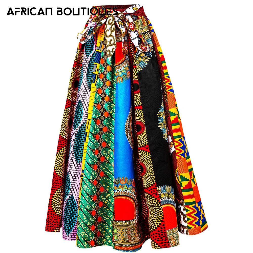formal dresses south africa Maxi skirt For Women 2021 New Fashion Woman skirt wax Print High Waist Long Skirt African Traditional Clothing african wear for women