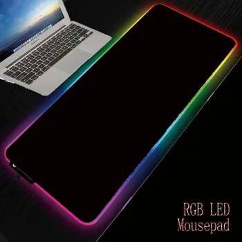 

XGZ Full Black RGB Gaming Computer Mousepad Large Pad Xxl Big Gamer Desk Mat Led Mause Backlit Keyboard Mice