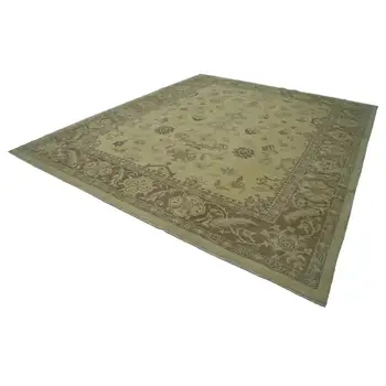 

309x382 Cm Beige Handmade Oushak Rug-10x12 Ft