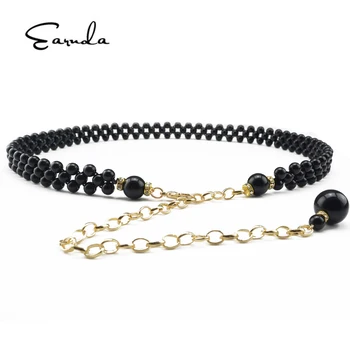 

Earnda Women's Decorative Belt Waist Chain Fashion Joker Waist Chain Dress Belt Large Pearl Waist Chain