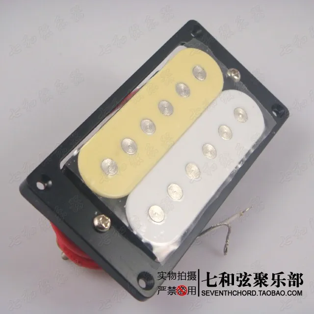 

A Set of 2 Pcs Zebra Cream & White Electric guitar Humbucker Double Coil Pickups (Bridge & Neck Pickup)