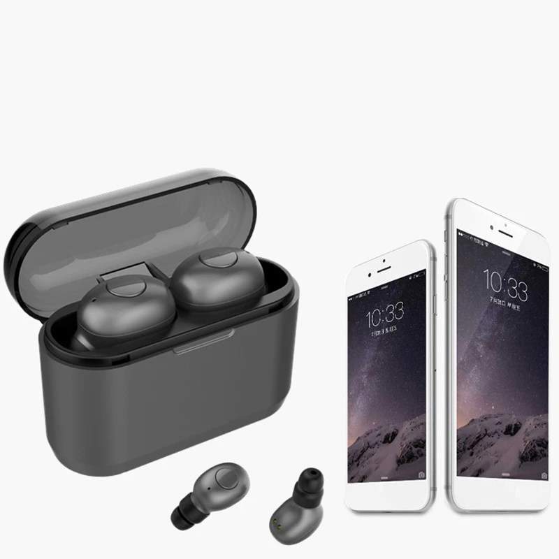 Xi6 Bluetooth Headset TWS Wireless Bluetooth Earbuds Sports Waterproof Headset with netic Charging Compartment