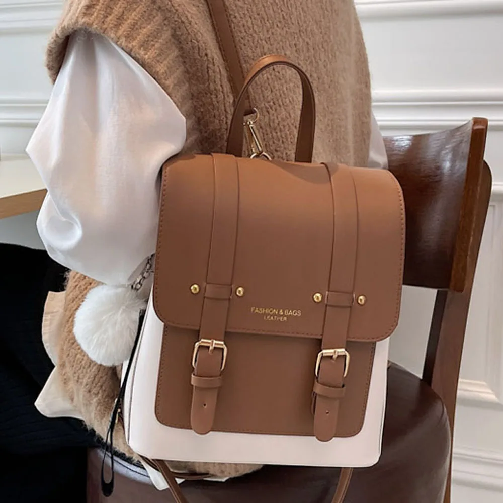 Ladies Girls Retro Designer Backpack School College Travel Work Bag Rucksack 