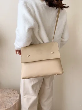 

Women Single Shoulder Small Square Bag Texture Fashion PU Leather Diagonal Bag Large Capacity Simple Temperament Commuter Bag