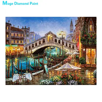 

Venice City Architecture Port Street View Diamond Painting Scenic Round Full Drill 5D Mosaic Embroidery DIY Cross Stitch Gifts