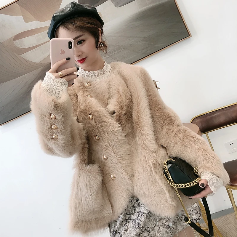 CAMEL Пальто из натурального меха, женская одежда, стрижка овец, шерсть, куртка, парка из натурального меха, натуральная кожа, Женская куртка ML0005 YY2255 - Цвет: CAMEL