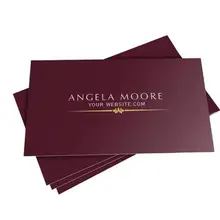 Пользовательские роскошные переработанные художественные бумажные визитные карточки