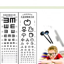 Новая настенная Водонепроницаемая Таблица тестирования глаз Таблица тестирования визуально Стандартизированная Таблица тестирования для больницы