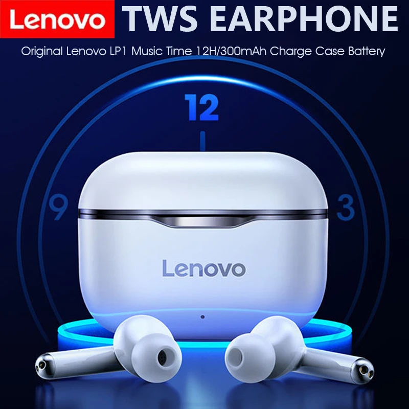 Беспроводная Bluetooth-гарнитура Lenovo LP1 300 мАч IPX4 | Электроника