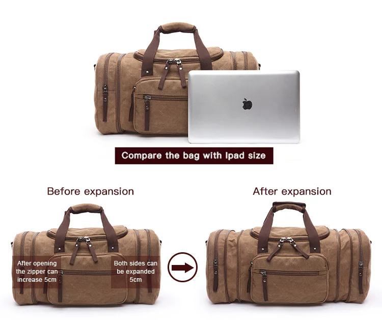 2020 leisure travel tote bag large capacity bags retro canvas luggage bag travel luggage