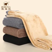 Осенне-зимние детские теплые штаны для мужчин и женщин, с начесом и толстой подкладкой, шерстяные штаны для детей среднего и маленького размера, брюки, Cott