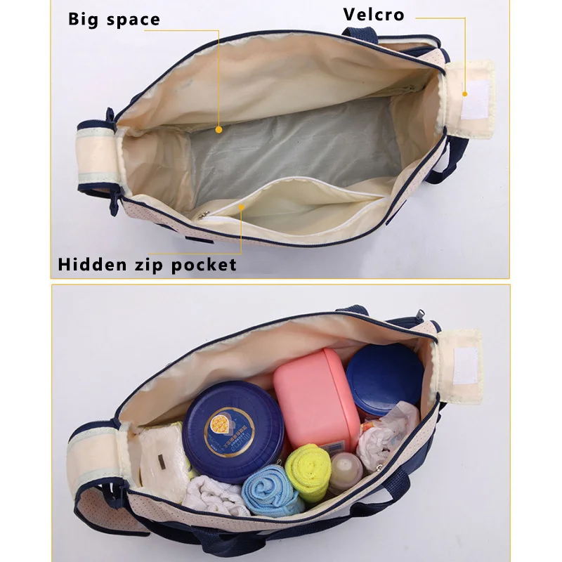 5pcs Baby Diaper Bag Sets For Mom Maternity Bags Large Capacity Multifunction Travel Nappy Bag Organizer Zipper handbag