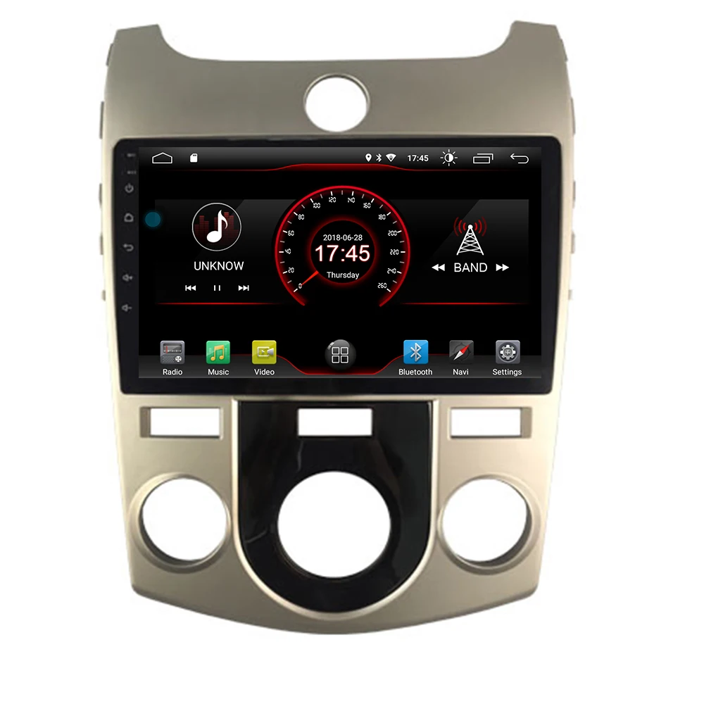 Android 10 2.5D автомобильный dvd для KIA Forte Cerato 2008-2012 Мультимедиа GPS Радио Стерео gps