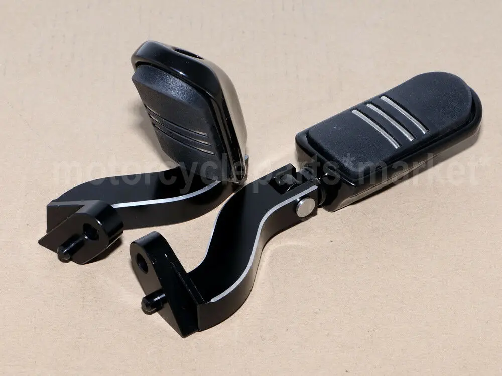 Rear Footpeg Footrest Foot Pegs Streamliner Pedals W/ Brackets For Harley Touring Road King Electra Glide 1996-2013 | Автомобили и