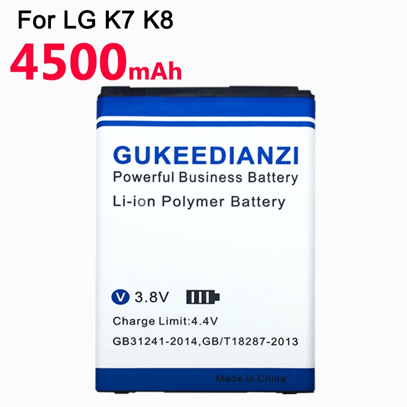 GUKEEDIANZI BL-46ZH 4500 мАч телефон Батарея для LG K7 K8 Tribute 5 AS330 K332 K350N K371 K373 K8V K89 LS675 LS675 M1 M1V MS330