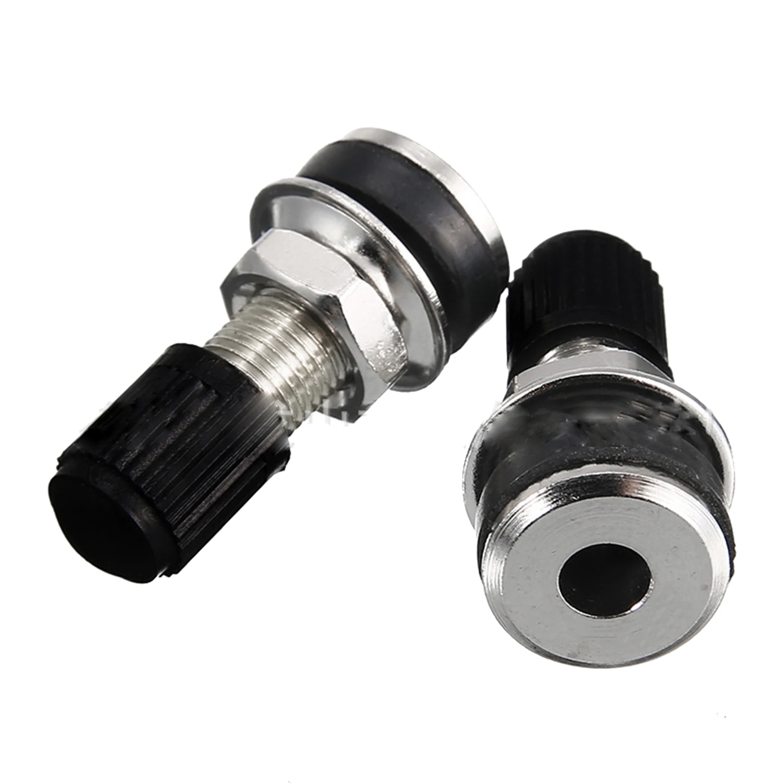 2 pièces Valve de roue de moto 32mm-moto Scooter vélo Quad Tubeless  Mountain tire Valve anti-poussière capuchon universel