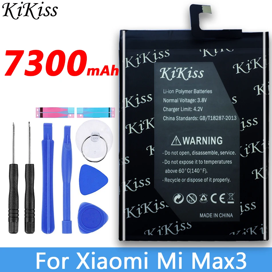 Для Xiaomi Mi Max3 Max 3 BM51 фотоаккумулятор 7300 мАч|Аккумуляторы для мобильных телефонов| |