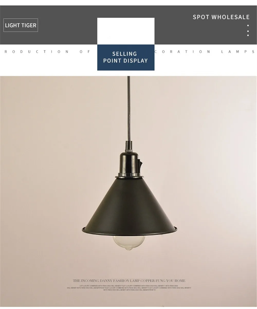 Nordic Design Loft Decor Retro Pendant Lamp LED Edison Industrial Wind Hemp Rope Iron Hanging Light Dining Room Home Lighting (20)