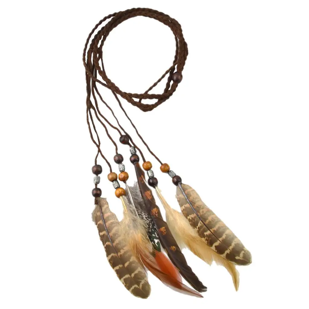 India Bohemian Hair Band Feathers Tassel Tribe Fashion Jewelry Headband