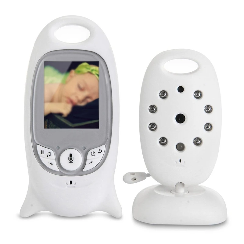 

2 " Color LCD Bebe Monitor Wireless digital video camera IR Night Vision LED Monitoring Interphone Temperature 8 Ninna Nanna Rec