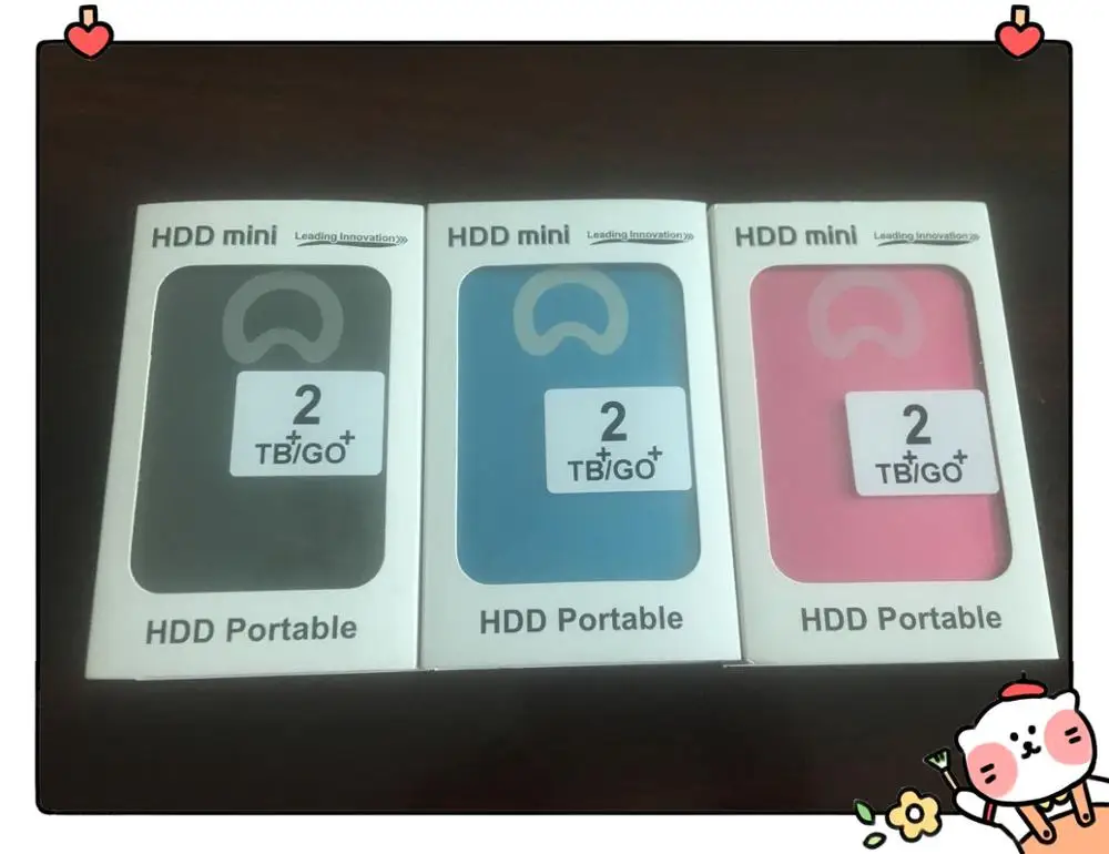 eekoo HDD 2TB Metal Case USB 2 0 Laptop Mobile Hard Drive External Hard Drives 2000G 4