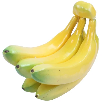 

Fake Fruit Bananas - Artificial Fruit Plastic Bananas for Still Life Paintings, Storefront Decoration, Kitchen Decor, Yellow, 7