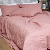 Pure Organic Flax Linen Bedding Set, Including Duvet Cover and 2 Pillow Cover, Bed Linens, Button Or Zipper Quilt Cover King 3