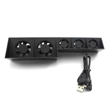 

USB Game Console Air Circulator Cooling Fan Portable Temperature Control Electricity External Cooler ABS for Playstation 4